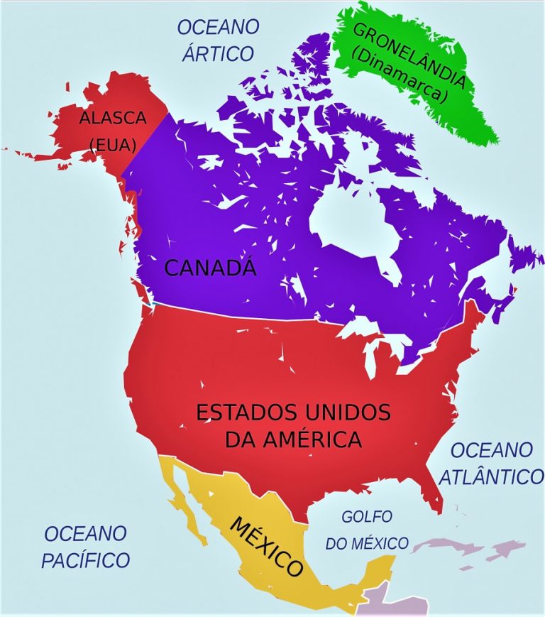 Mapa De América Del Norte Paises Y Capitales De Norteamérica Descargar E Imprimir Mapas 0775