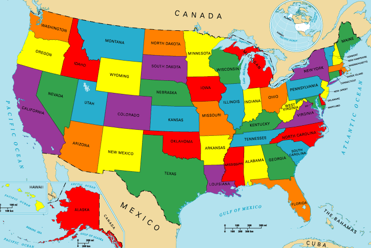 Mapa De Estados Unidos Con Nombres Para Imprimir Mapa De Estados Unidos 6891