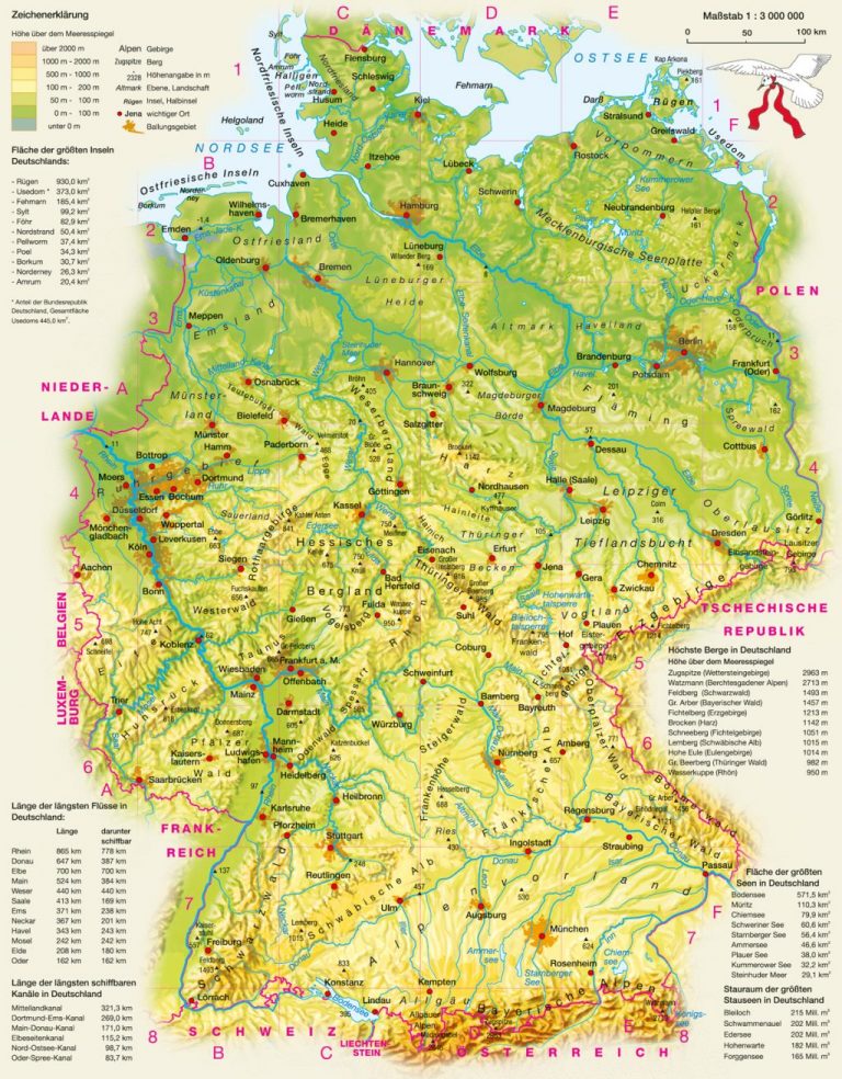 Mapa De Alemania Con Regiones Y Ciudades Mapas De Alemania Para Descargar E Imprimir 9147