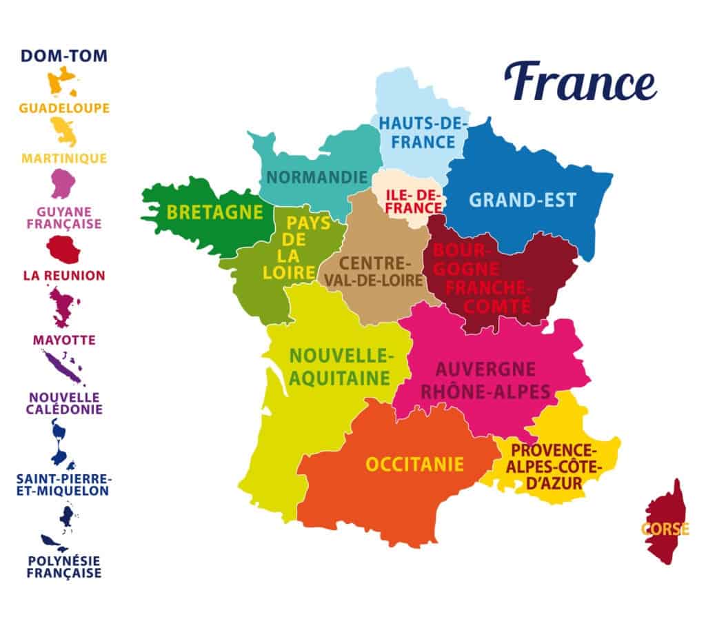 Mapa De Francia Con Regiones Y Departamentos Mapas De Francia Para Descargar E Imprimir 5368