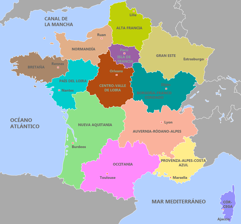 Mapa De Francia Con Regiones My Xxx Hot Girl 3374