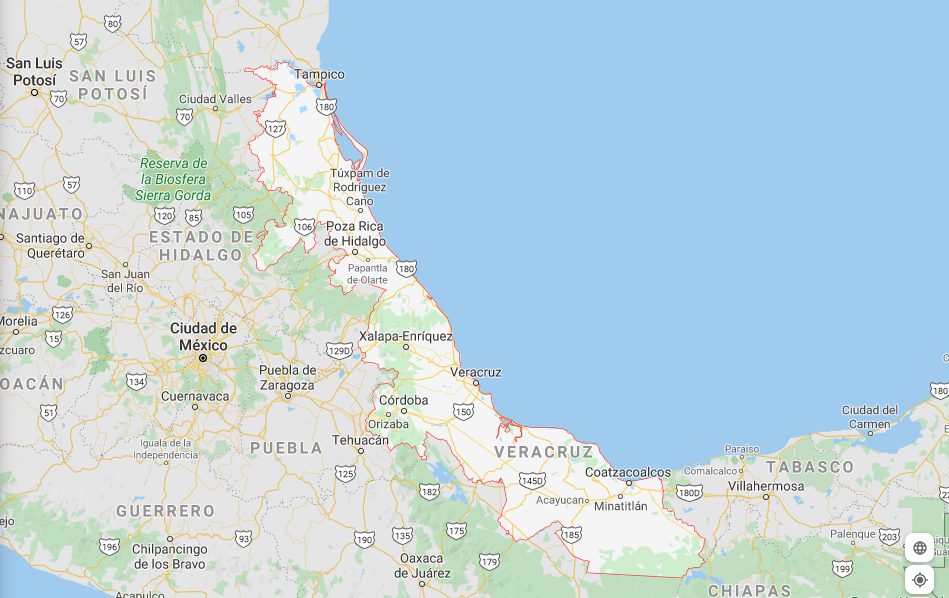 Mapa De Veracruz 0186