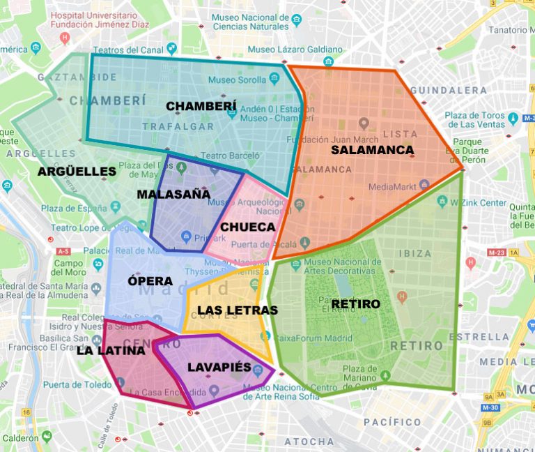 Mapa De Madrid Y Sus Alrededores 3916